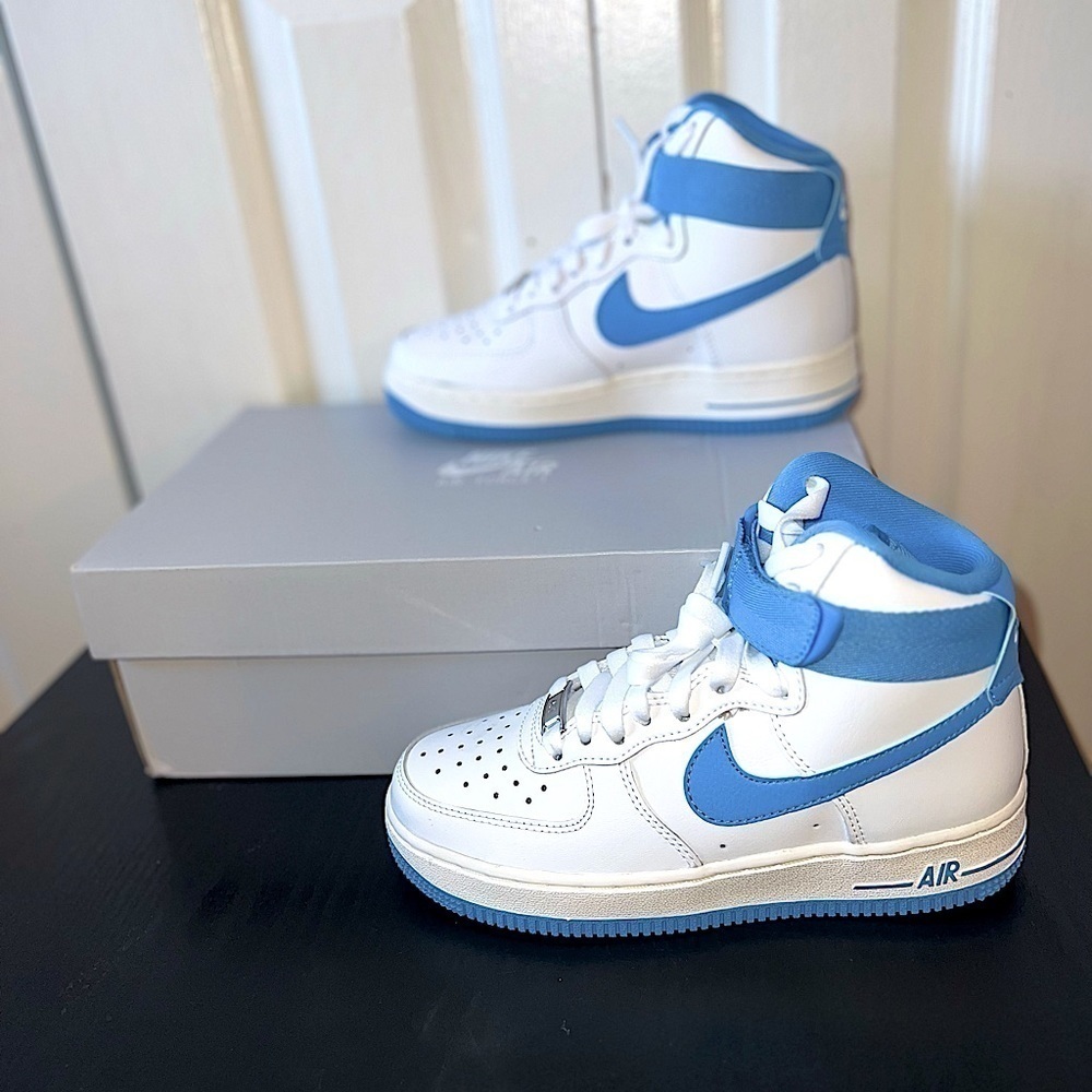 Womens Air Force Ones OG white and BabyBlue NIB
